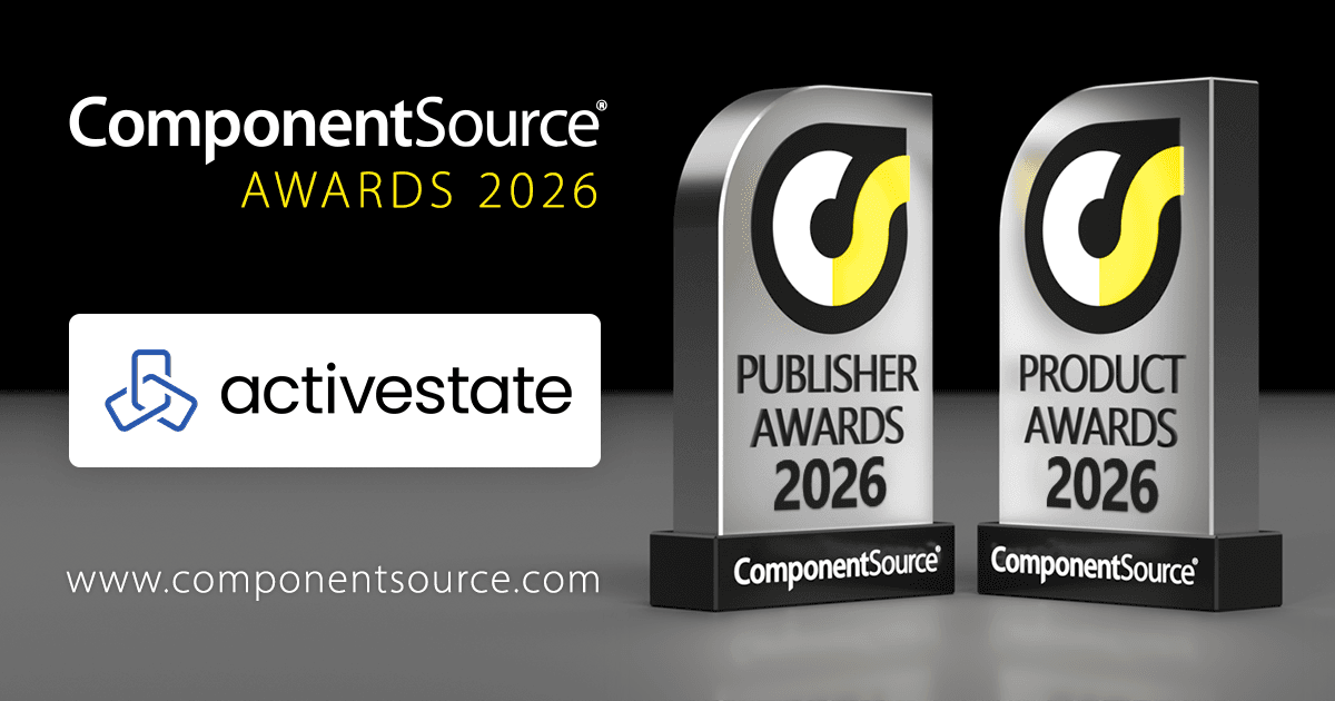ActiveState、ComponentSource賞を2部門で受賞