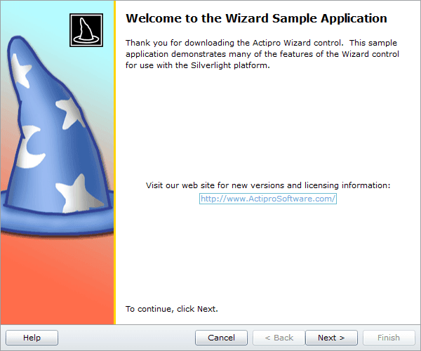 Actipro Wizard for Silverlight がリリースされました