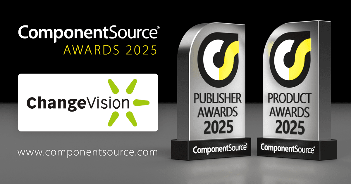 Change VisionがComponentSourceの賞を2つ受賞