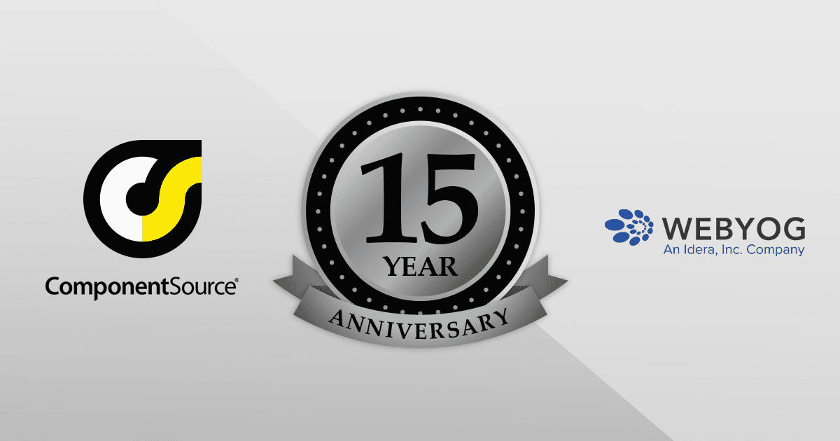 Webyog との 15 年間のパートナーシップを祝して