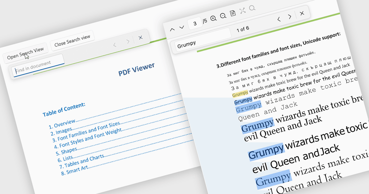 キーワード検索でPDF内の情報を検索