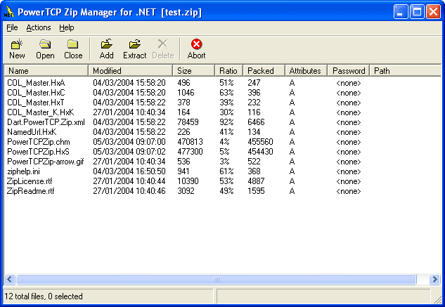 PowerTCP Zip Compression for .NET （英語版） 商品画像