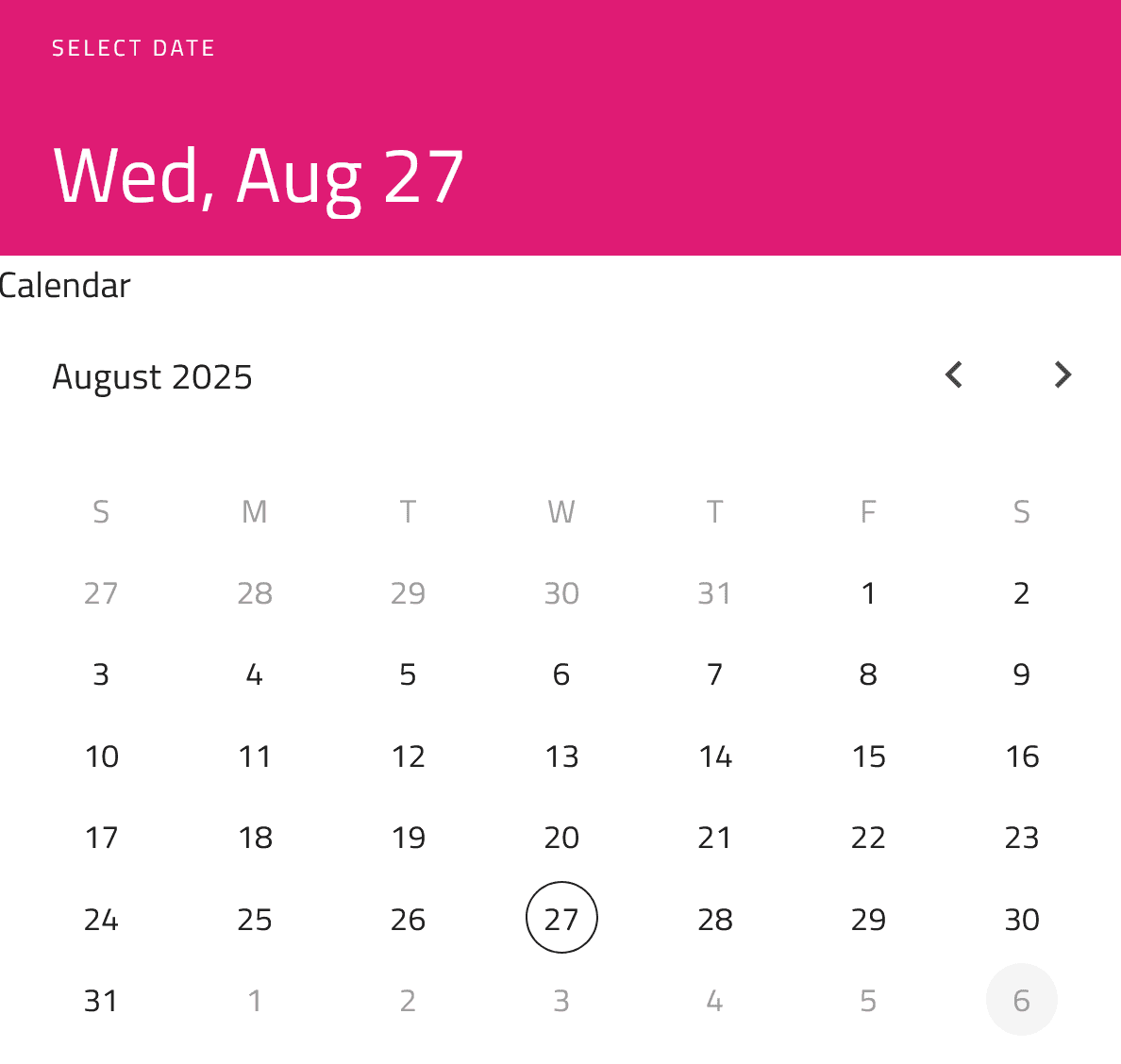 Infragistics Ignite UI for Angular Calendar 商品画像