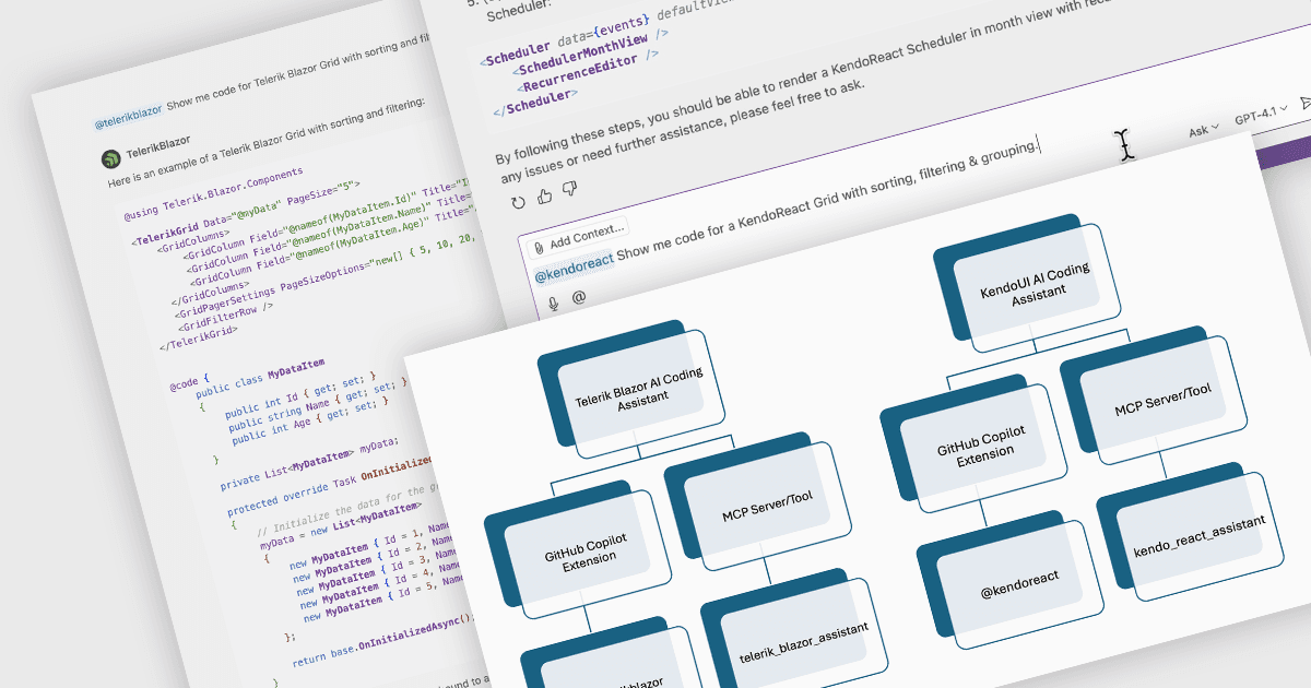 AIアシスタントを使用してReactとBlazorでUIを構築