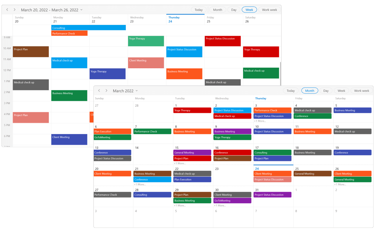 Syncfusion WinUI Calendar and Scheduling Controls 商品画像