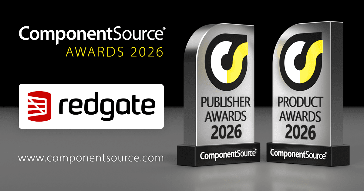 Redgate Software、5つのComponentSource賞を受賞
