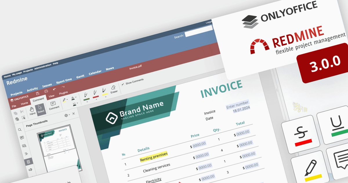Redmine内でOfficeファイルをオンラインで直接編集