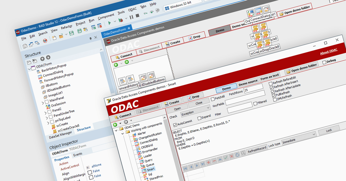 RAD Studio 12から一般的なデータベースへの接続