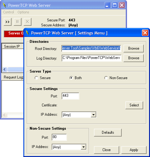 PowerTCP WebServer for ActiveX （英語版） 商品画像