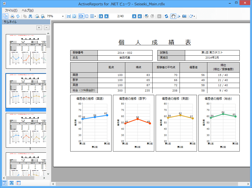 ASP.NET用の2つの機能（WebViewerとHTTPハンドラ）を備えています。これらの機能を使用すると、コーディングレスで手軽にWeb帳票を作成することができます。