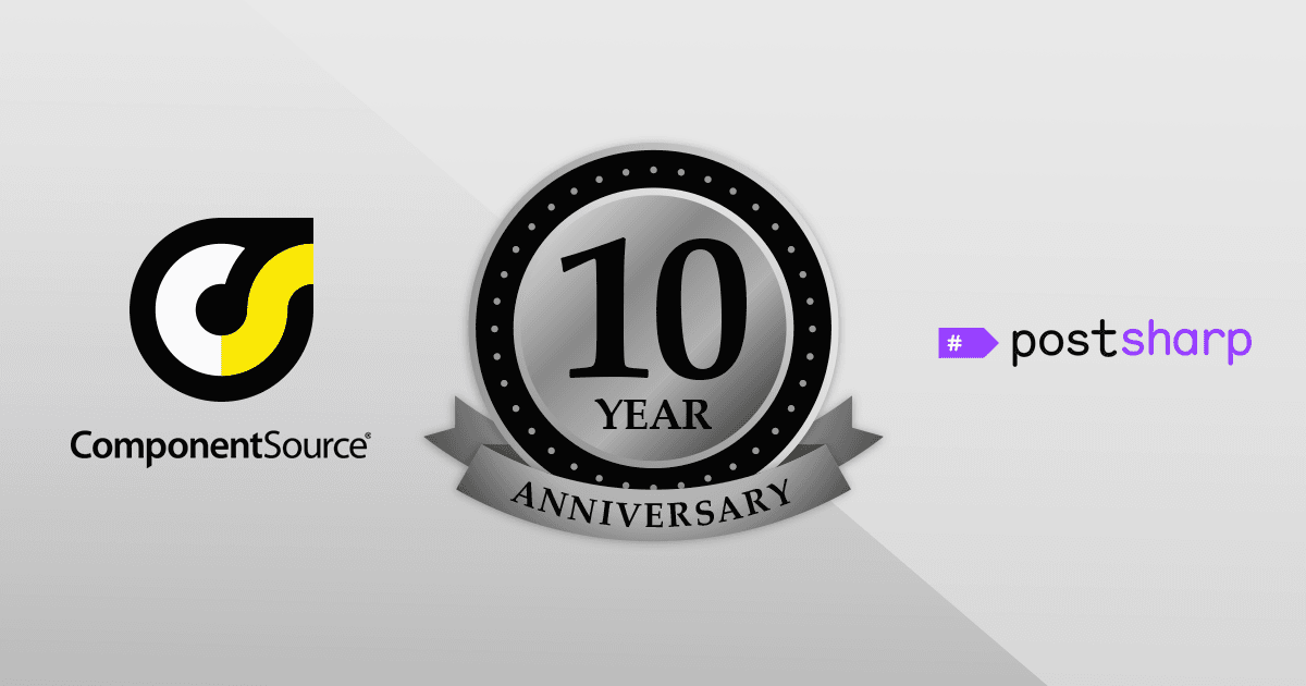 PostSharp Technologiesとのパートナーシップ10周年を祝賀