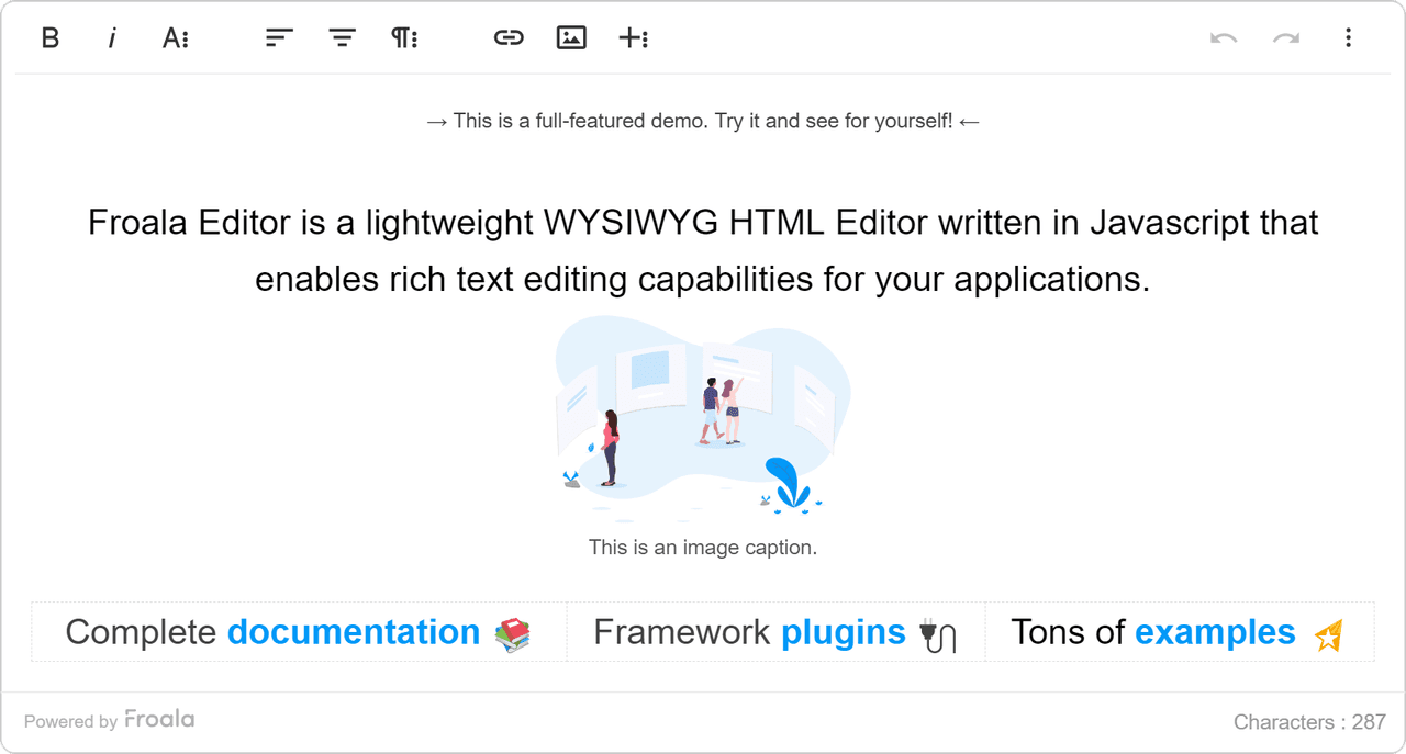 Froala Editor（英語版） 商品画像