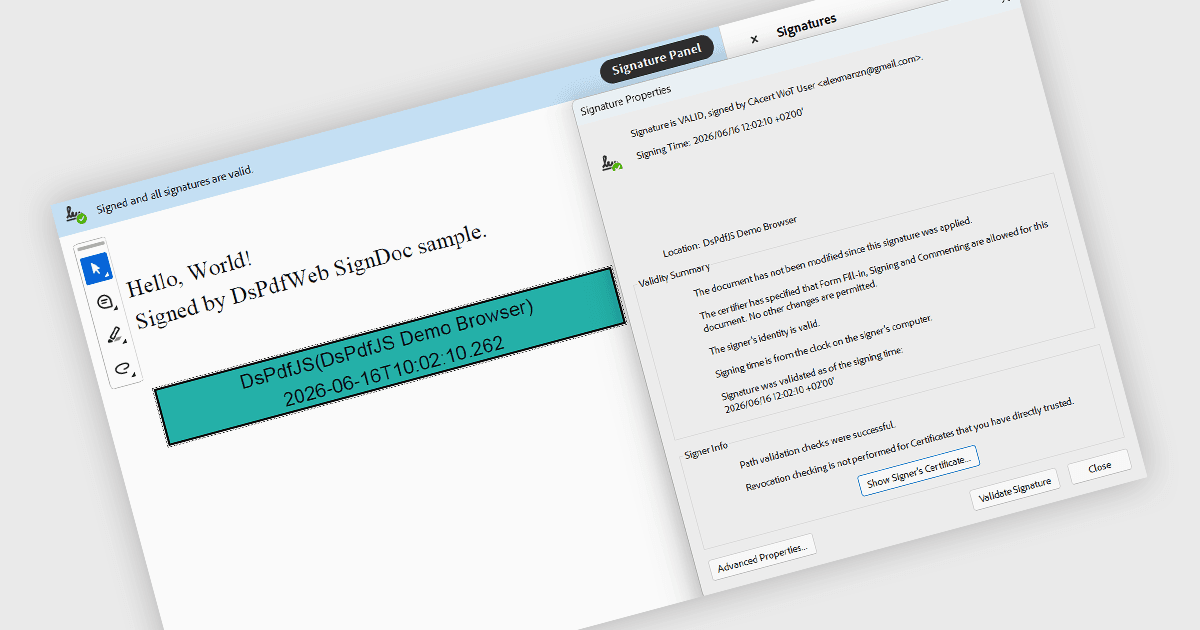 デジタル署名によるPDFのセキュリティ強化