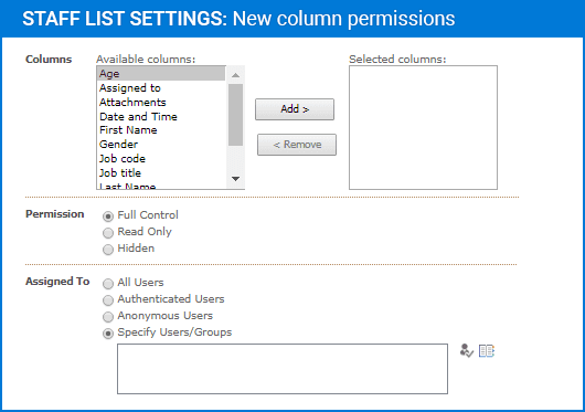 Column Permissions（英語版） 商品画像