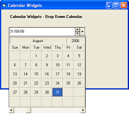 Calendar Widgets（英語版） 商品画像