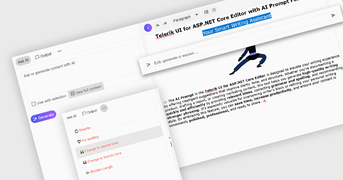 AIアシスタンスでコンテンツを生成・改良
