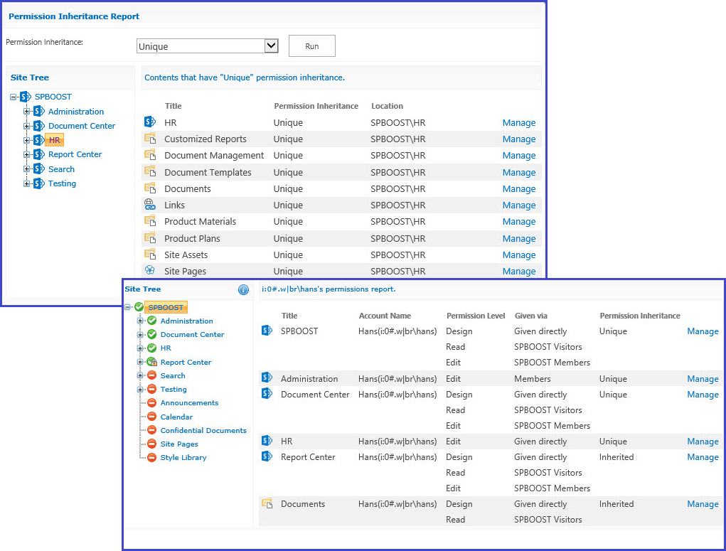 SharePoint Permission Report（英語版+日本語版） 商品画像
