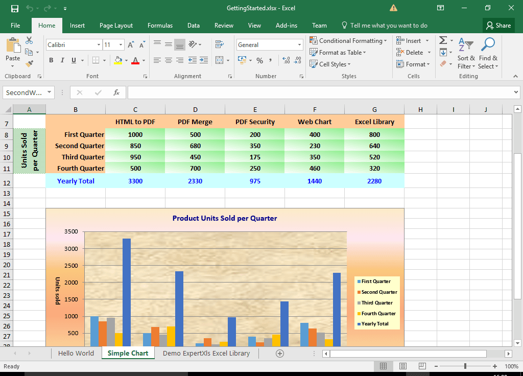 ExpertXLS Excel Library for .NET（英語版） 商品画像