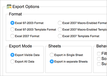 Infragistics Ultimate UI for ASP.NET Web Forms Excel Exporter 商品画像