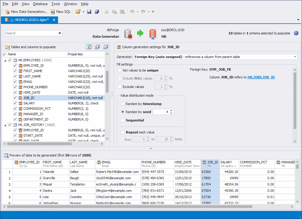 dbForge Data Generator for Oracleがリリースされました
