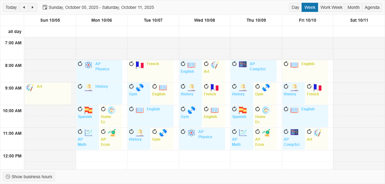 Telerik UI for ASP.NET Core Scheduler 商品画像 Telerik UI for ASP.NET Core Scheduler 商品画像