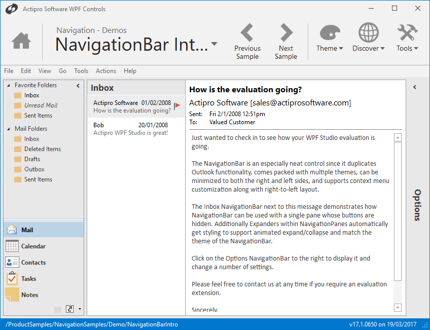 Actipro Navigation for WPF（英語版） 商品画像