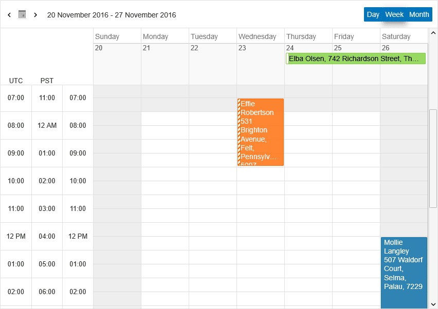 jQWidgets Vue Scheduler 商品画像