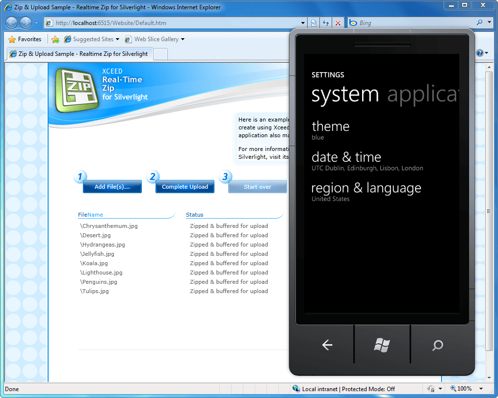 Xceed Real-Time Zip for Windows Phoneがリリース