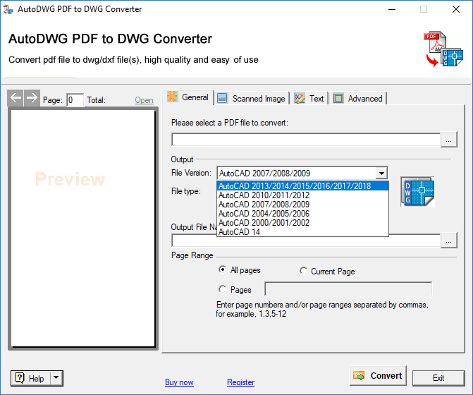 PDF to DWG Converter（英語版） 商品画像