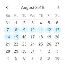 jQWidgets Vue Calendar 商品画像