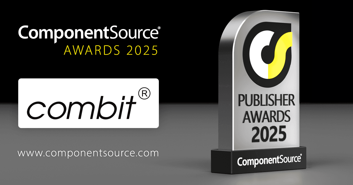 combitがComponentSourceの賞を受賞