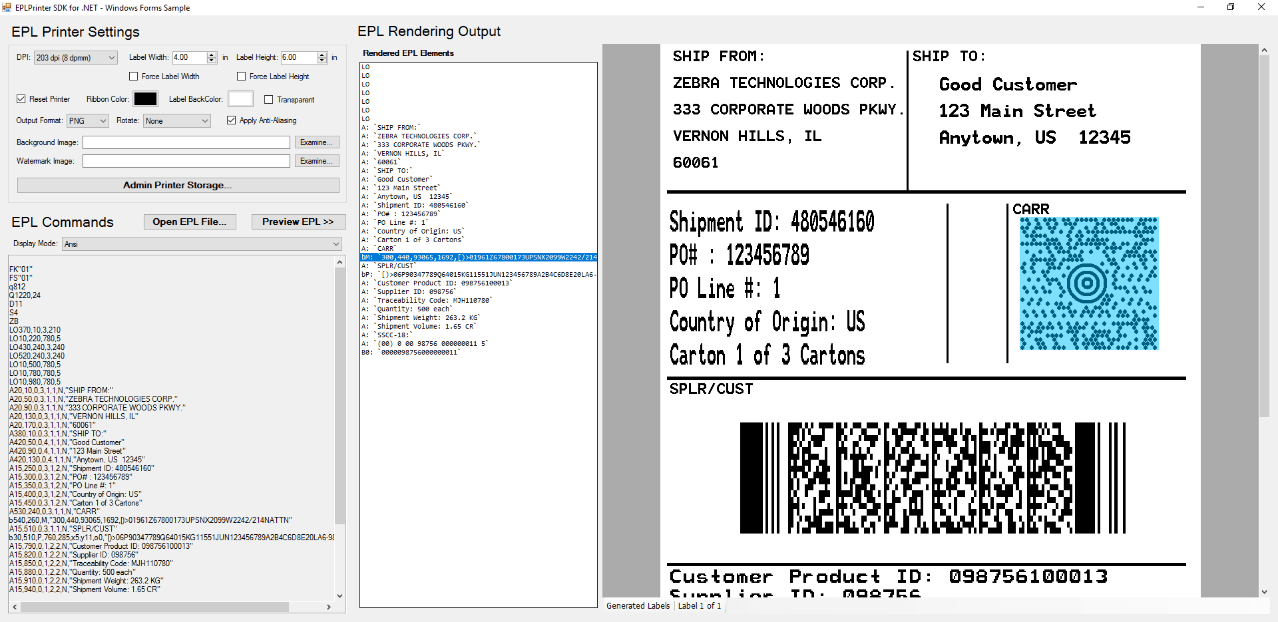Neodynamic EPLPrinter Emulator SDK for .NET Standard（英語版） 商品画像