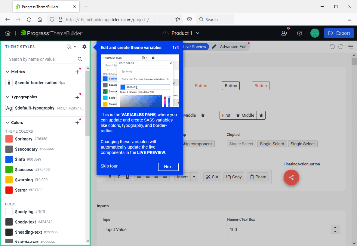 Progress ThemeBuilder 商品画像