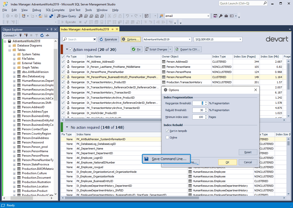 dbForge Index Manager（英語版） 商品画像