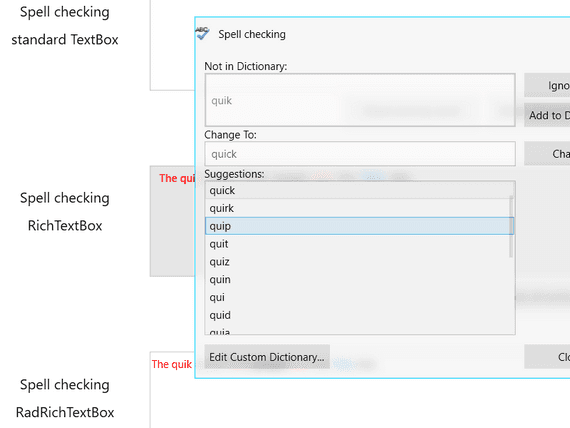 Telerik UI for WPF SpellChecker 商品画像 Telerik UI for WPF SpellChecker 商品画像