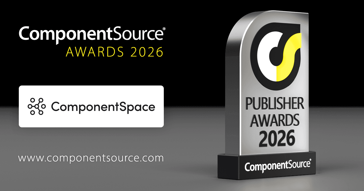 ComponentSpaceがComponentSourceアワードを受賞
