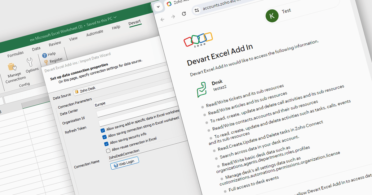 Zoho DeskのデータをExcelで管理