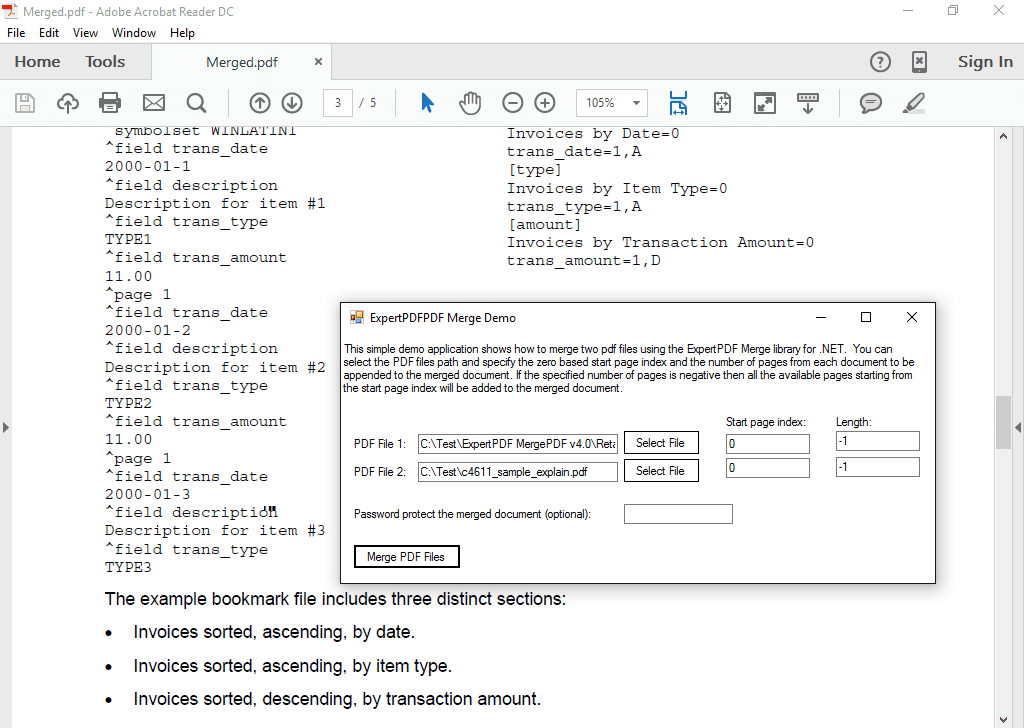 ExpertPDF MergePDF（英語版） 商品画像