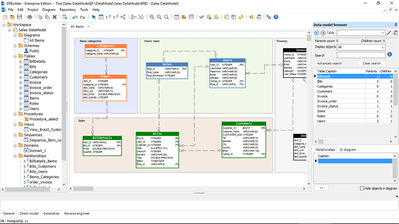 ERBuilder Data Modeler（英語版） 商品画像