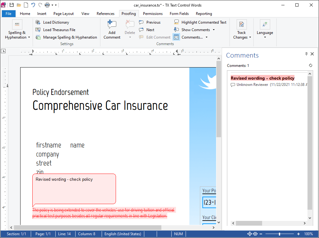 TX Text Control .NET for WPF 商品画像