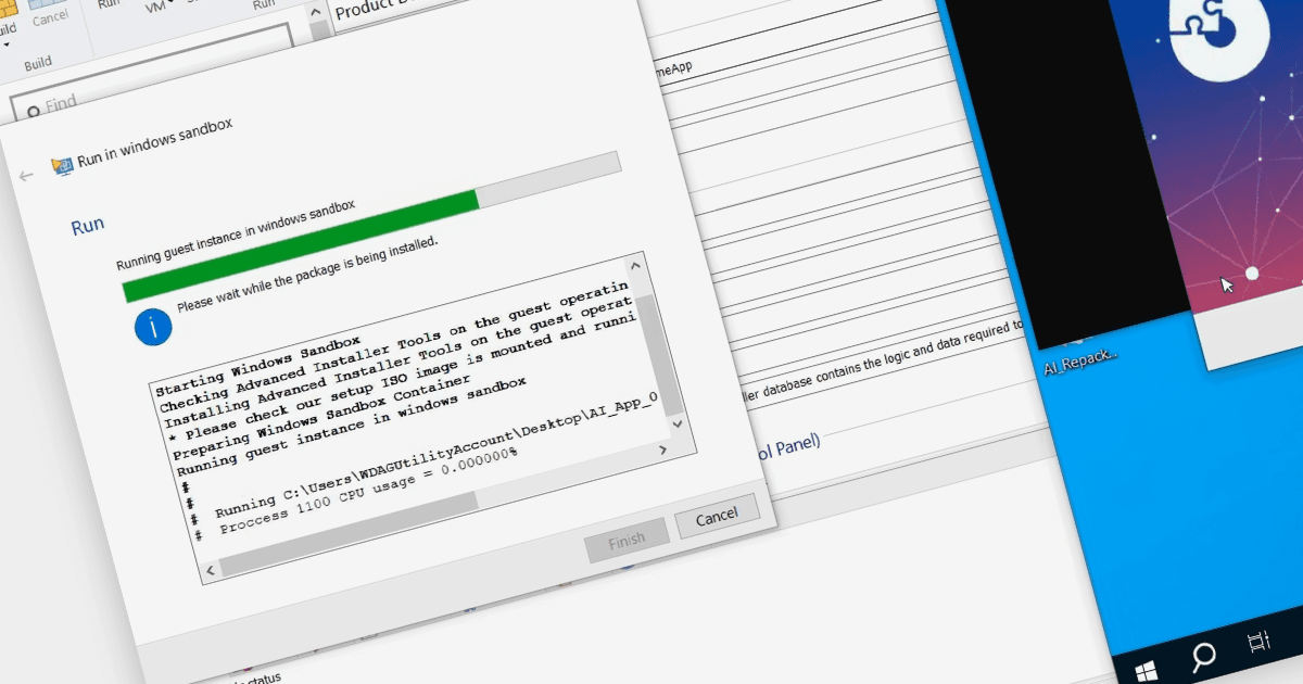 インストールを Windows サンドボックス内で直接、安全にテスト