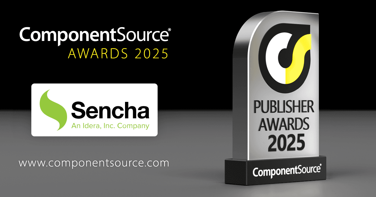 SenchaがComponentSourceの賞を受賞