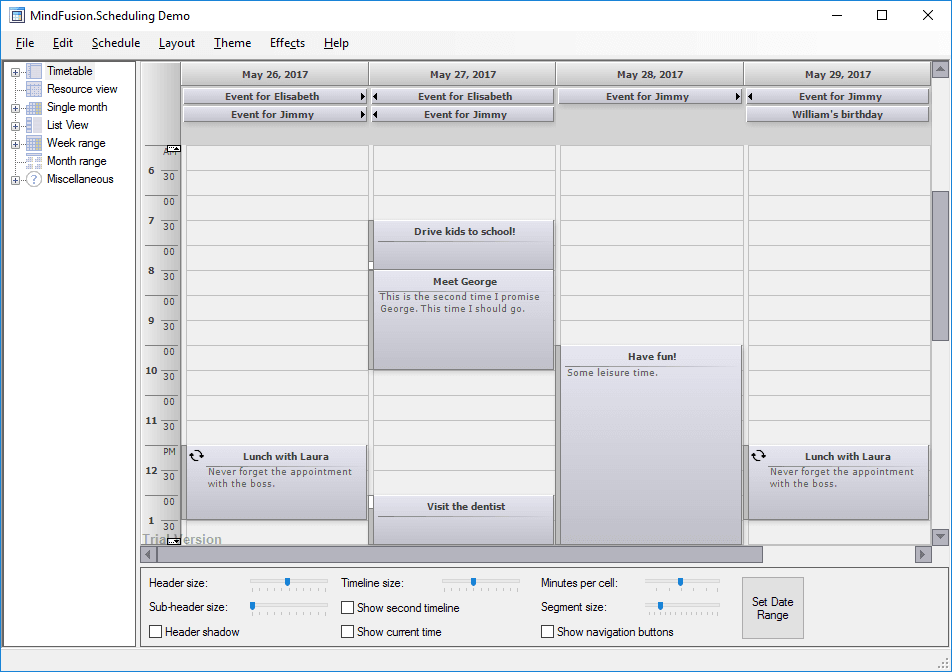 MindFusion.Scheduling for WinForms （英語版） 商品画像
