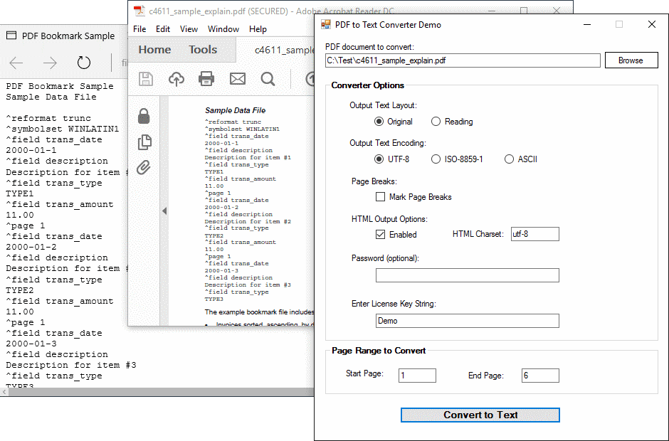ExpertPDF PdfToText（英語版） 商品画像
