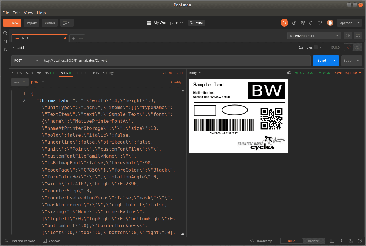 Neodynamic ThermalLabel Web API for Docker（英語版） 商品画像