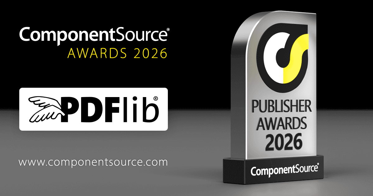 PDFlib、ComponentSourceアワードを受賞