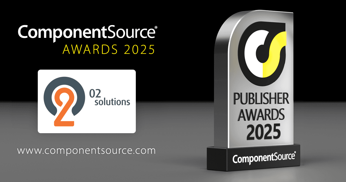O2 SolutionsがComponentSourceの賞を受賞