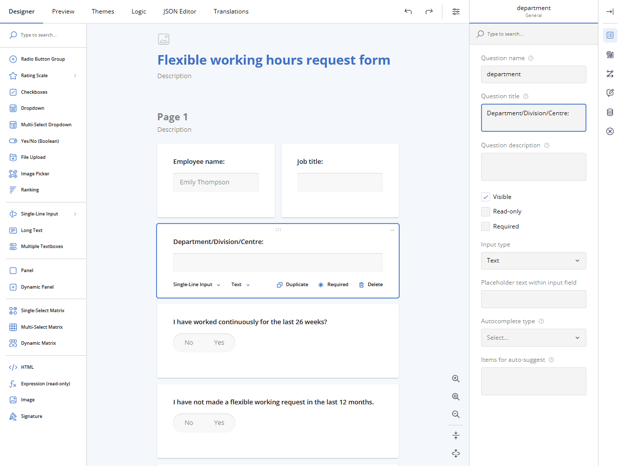 SurveyJS Survey Creator 商品画像