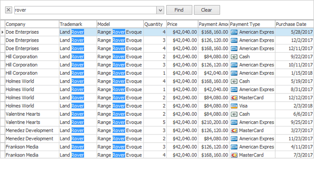 DevExpress VCL Data Grid 商品画像 DevExpress VCL Data Grid 商品画像