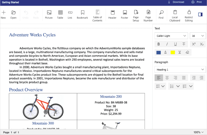 Syncfusion JavaScript Word Processor 商品画像